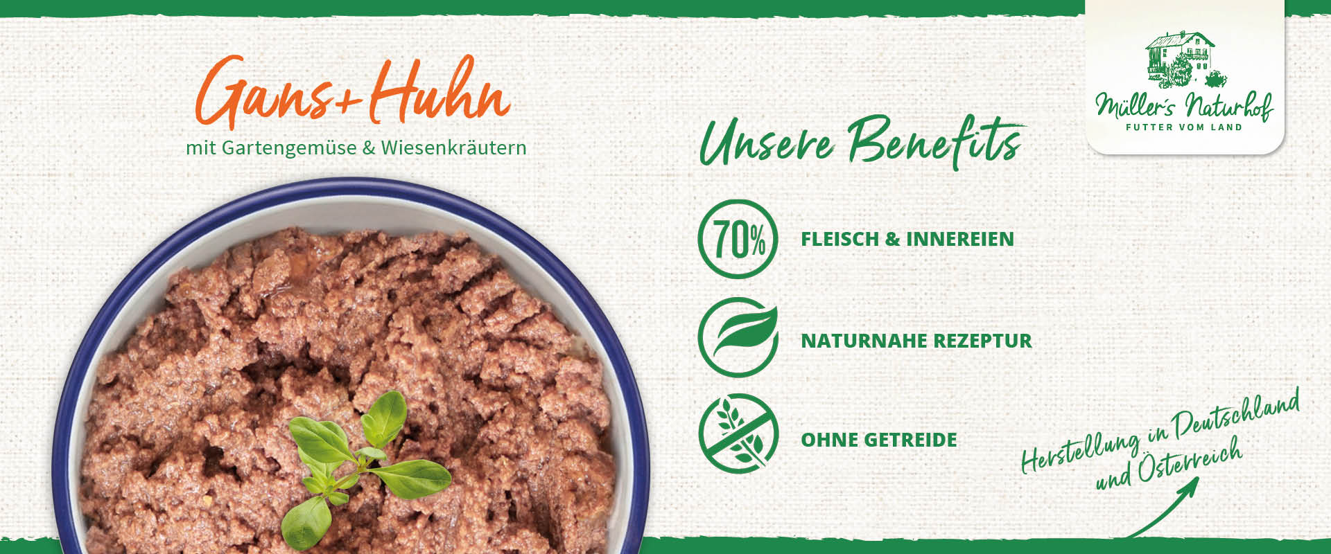 Müller’s Naturhof Traditionell Gans und Huhn